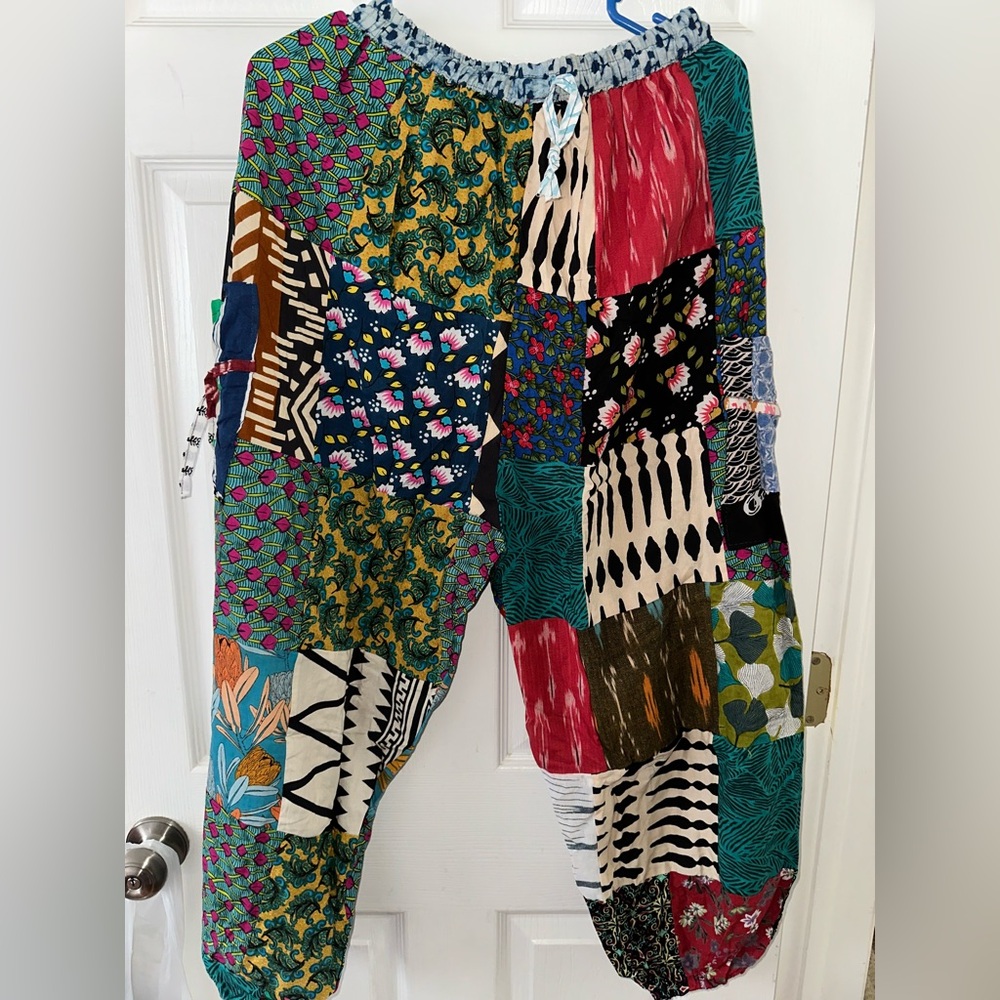 Colorful Patchwork Pants
